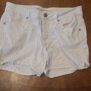 Faded Glory White Jean Shorts Classic Denim Style